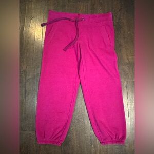 NWT Plush & Lush fuchsia crop sweats